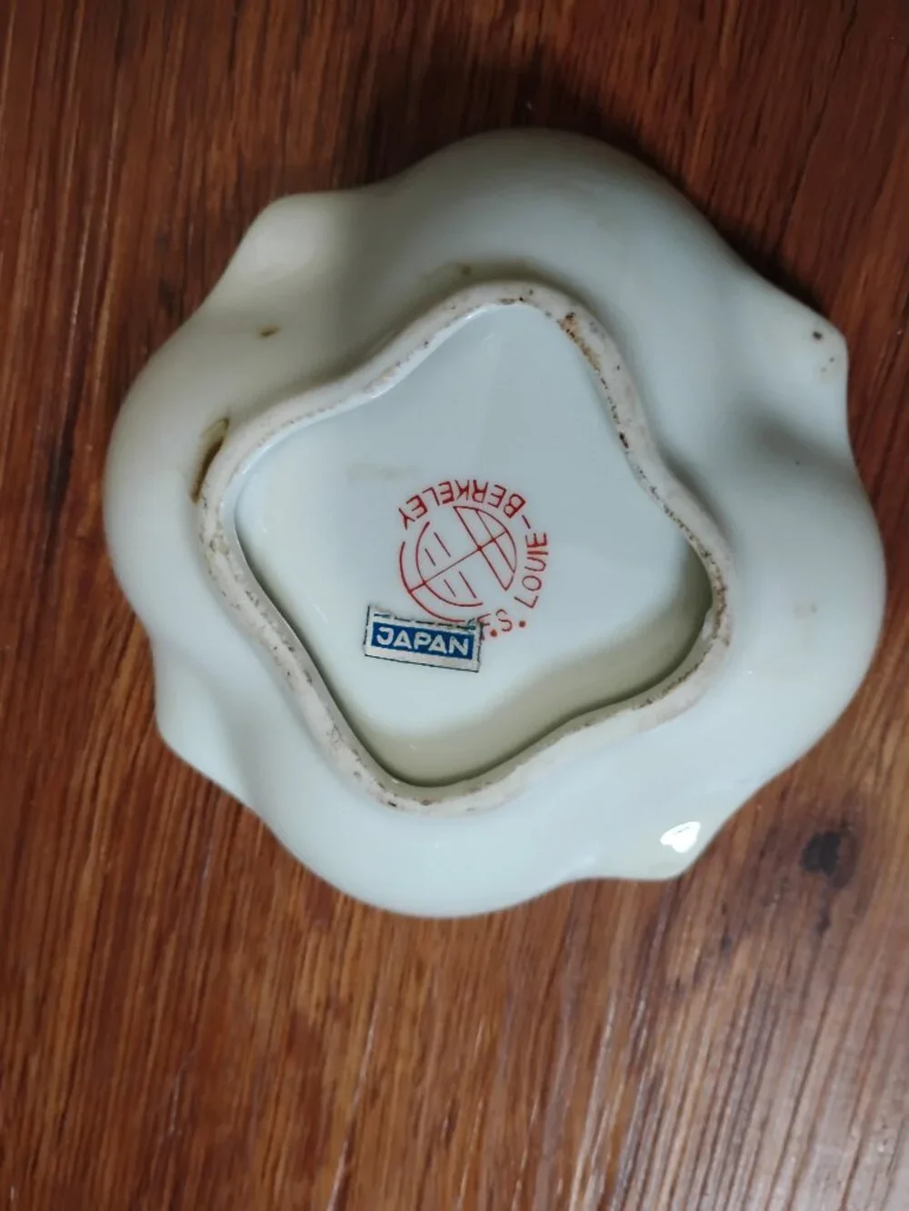 Vintage MCM F.S. Louie China Inn Ashtray Trinket Dish Route 66